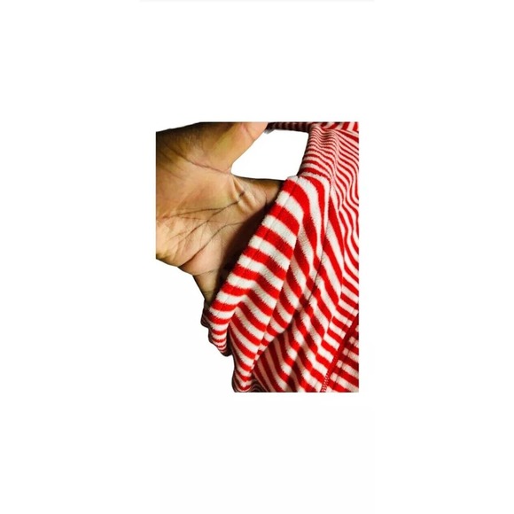 Nick and Nora Unisex Sock Monkey Flannel Christmas Footed Pajamas Size Medium - Picture 3 of 3